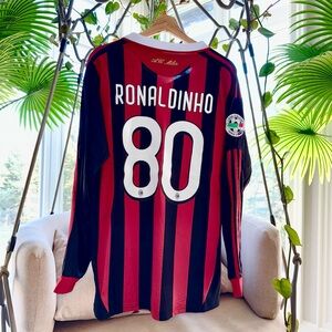 Inspired AC Milan 2009-2010 - Ronaldinho #80 Jersey Retro Football